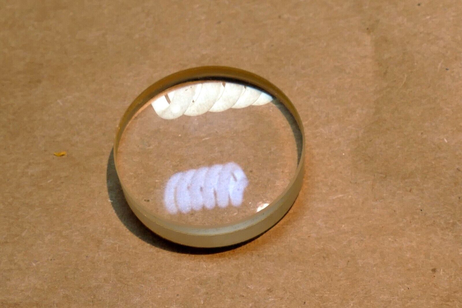 1.25" Diameter 0.35" thick Optical Convex Glass for microscope