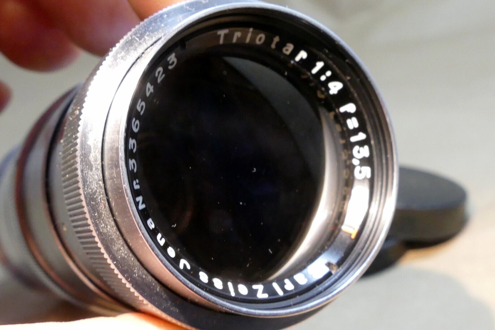 Carl Zeiss Jena Triotar 13.5cm f4.0 T M42 Lens Screw  Mount 135mm