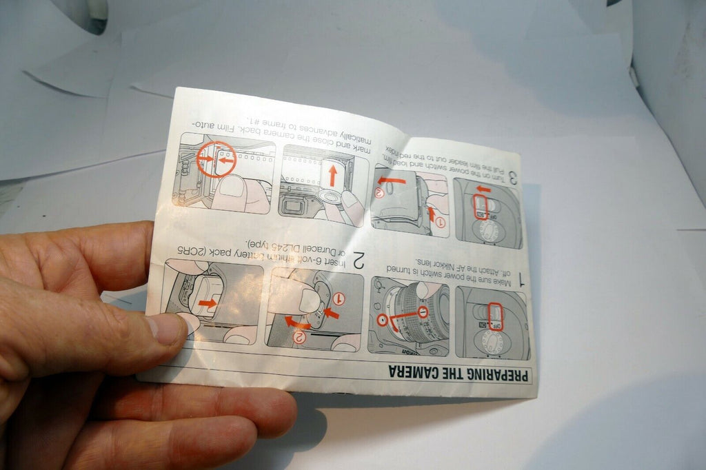 Nikon N50 camera booklet brochure simple guide