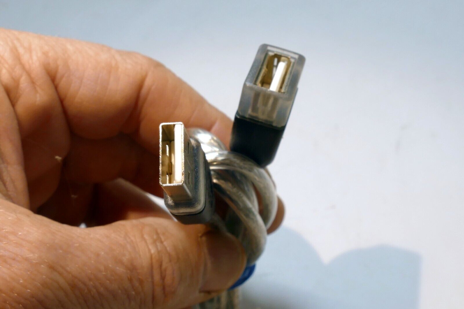 3 feet Type A USB Female Connector to Type A Male Cable Extension 2 pack lot