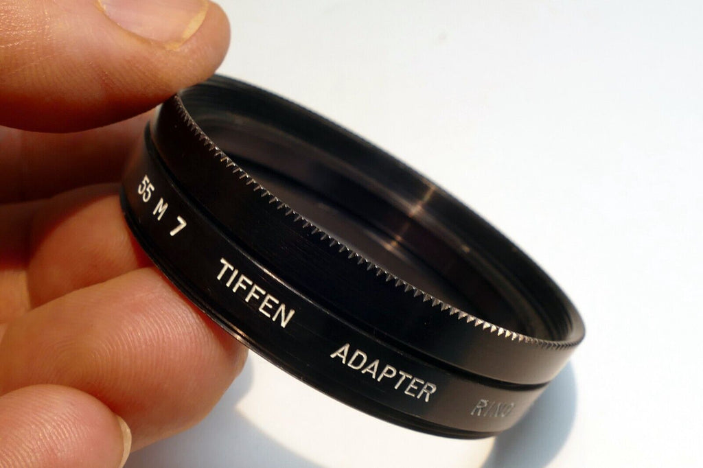 Tiffen 55mm to series 7 VII Filter 54mm ring adapter w/ retaining ring set USA