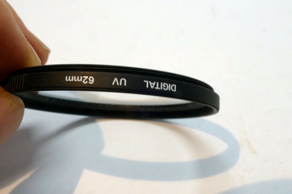 Quantaray UV Digital 62mm Lens Filter with ribbed rubber rim