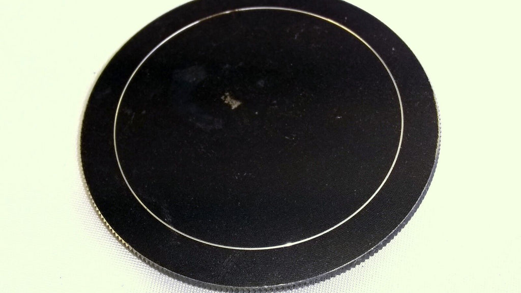 62mm Screw in Metal Front Lens Cap sturdy vintage stacking with male threads