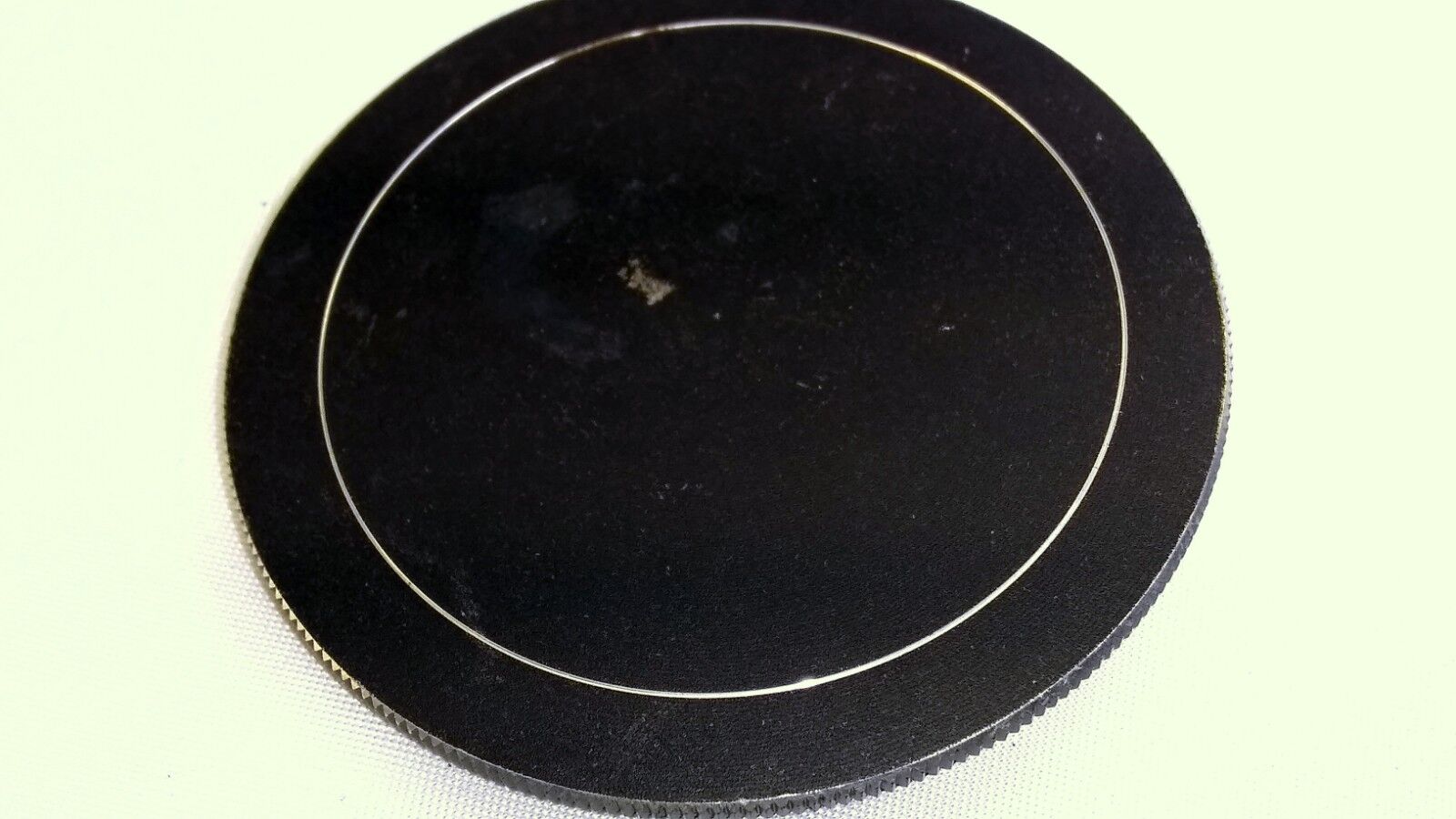 62mm Screw in Metal Front Lens Cap sturdy vintage stacking with male threads