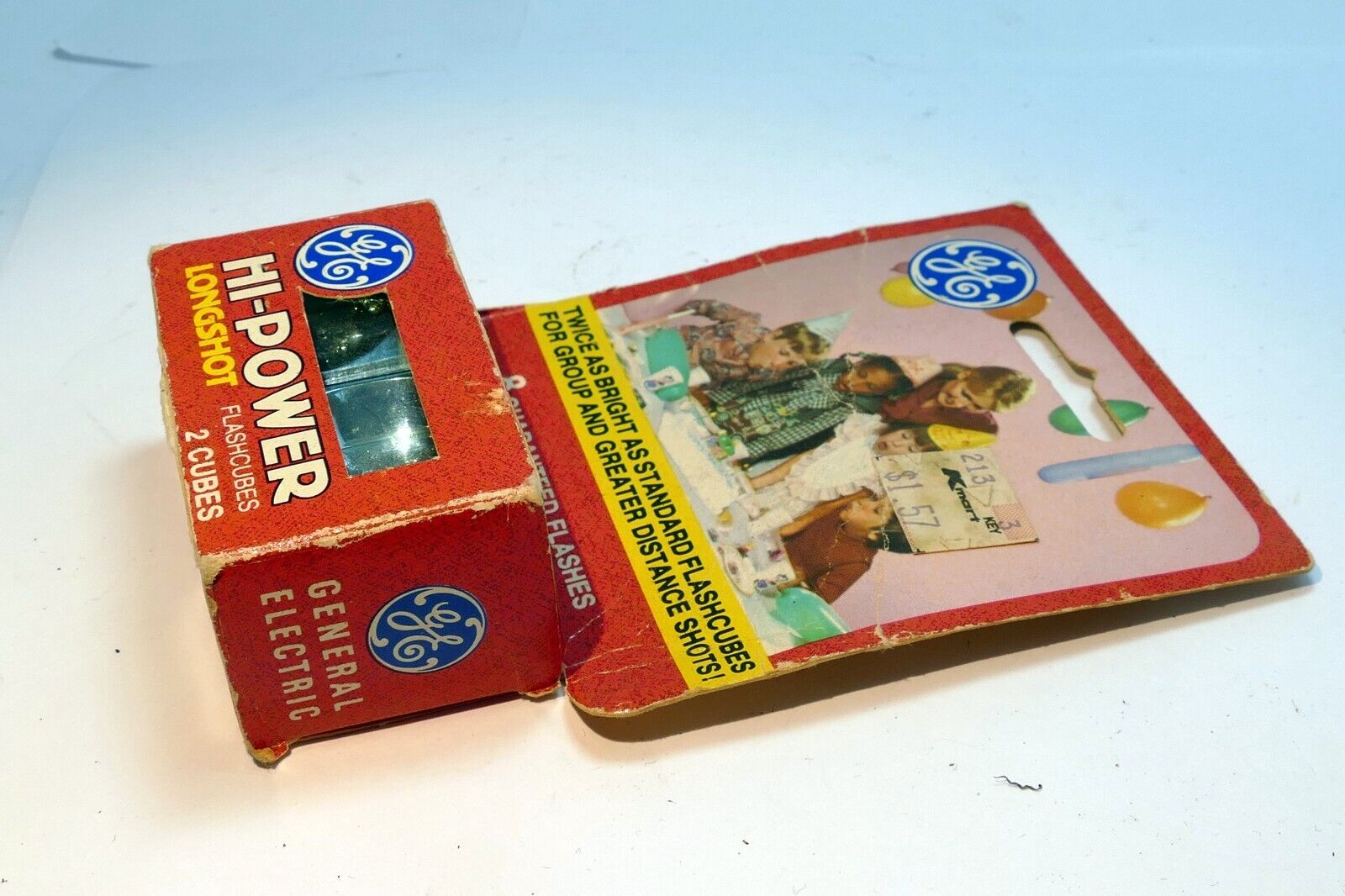 GE Hi-Power Longshot 2 Cubes Camera Flash Bulbs