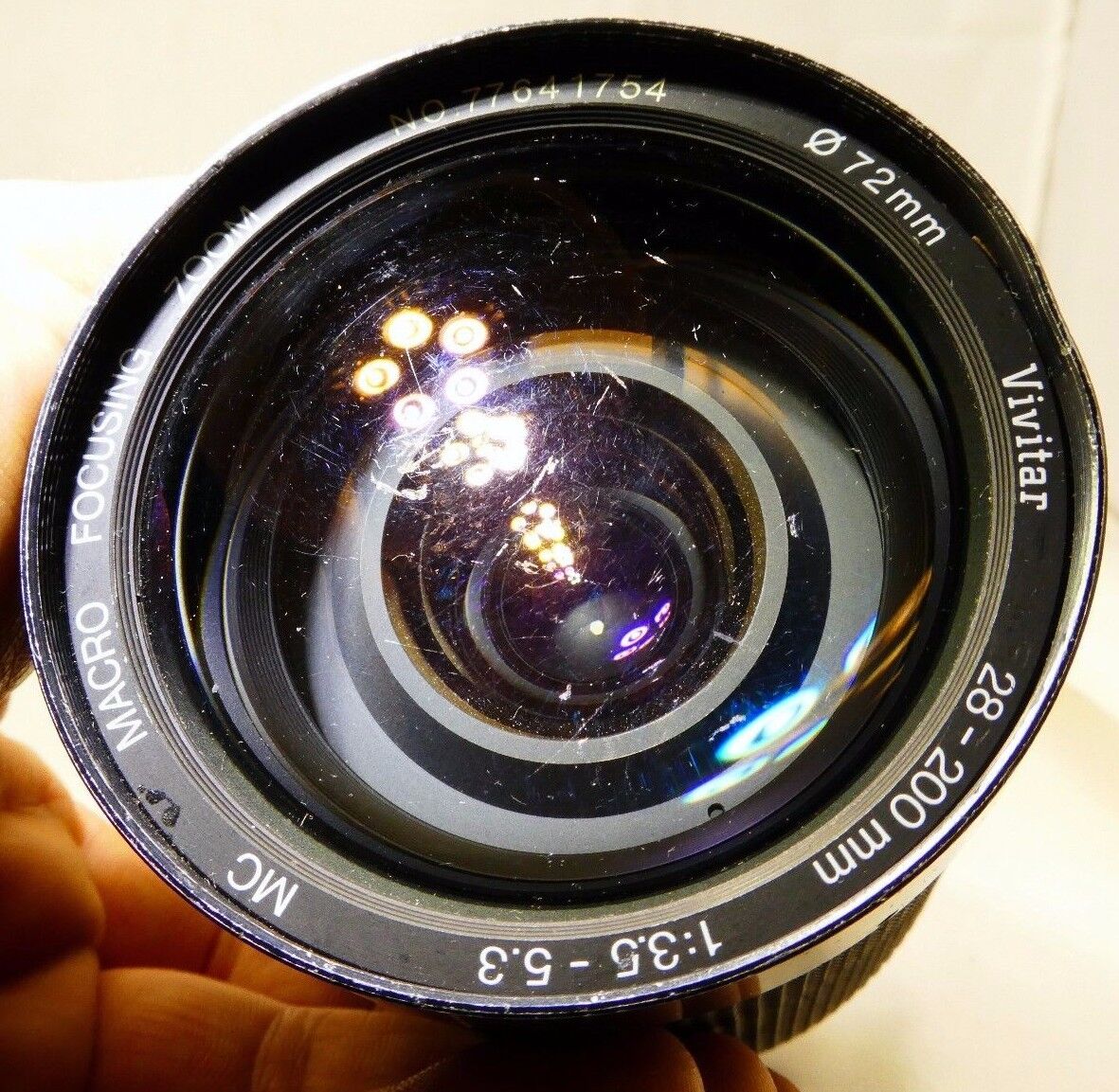 Vivitar 28-200mm F3.5-5.3 Manual Focus Lens For Pentax KA KR AS IS PARTS REPAIR