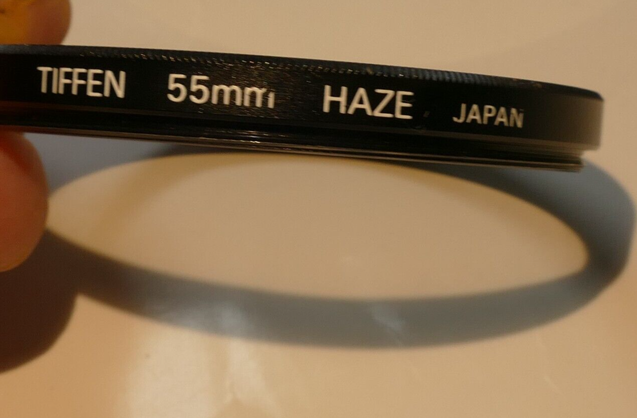 55mm HAZE TIFFEN warming OPTICAL GLASS  Filter UV Made in  Japan