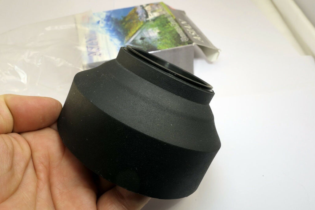 62mm Universal Collapsible Rubber Lens Hood 3-way telephoto normal wide angle