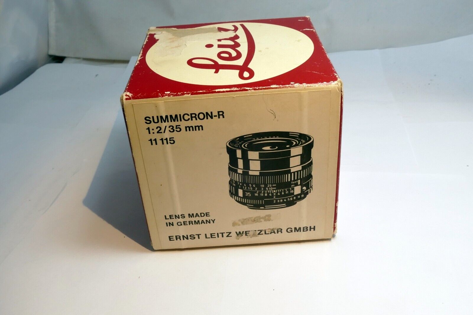 Empty Box for 11115 Leica Leitz Wetzlar Summicron-R F2.0/ 35mm Lens f2 Lens