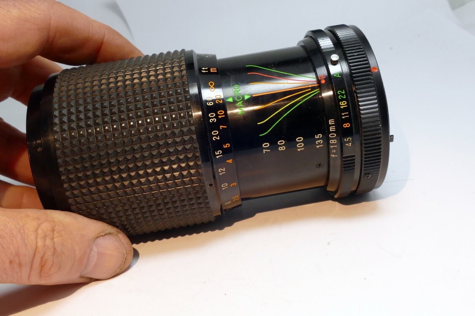 Mitakon 70-180mm f4.5 FD Lens for Canon manual focus telephoto w/ haze AS IS