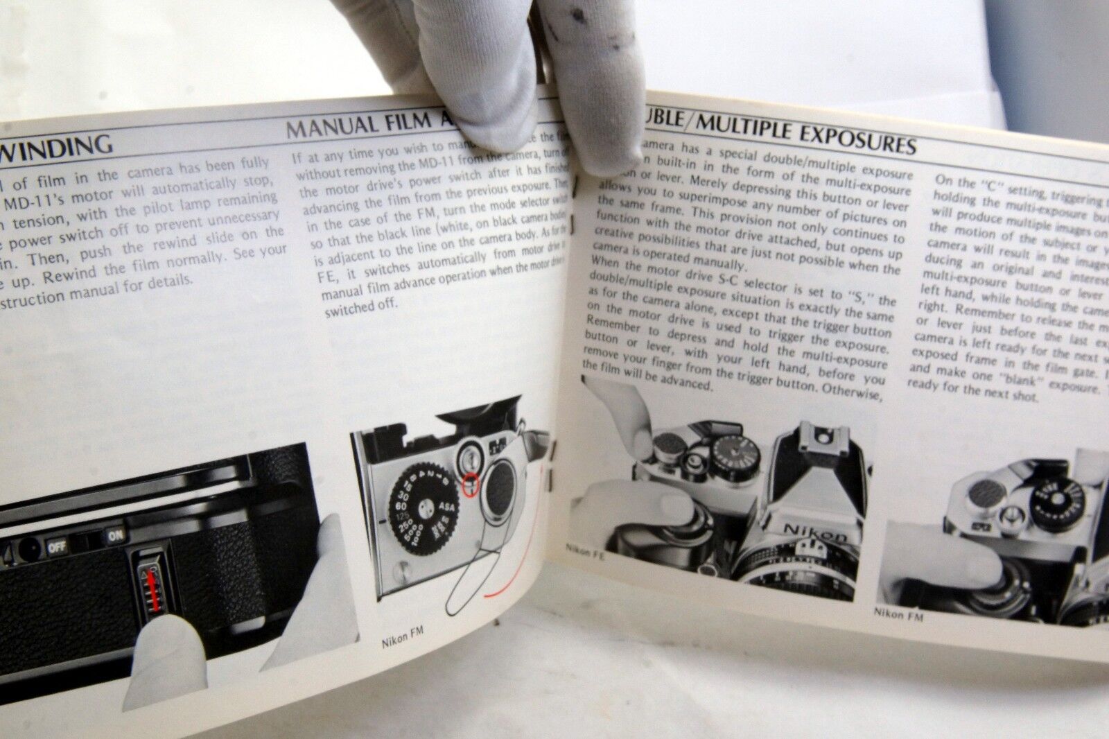 Nikon MD-11 Motor Drive   Instruction Manual Guide Genuine 18 pages 1978