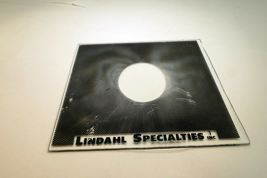Lindahl 4.5X4.5" Center Spot Oval Neutral Density Vignette Glass Filter 