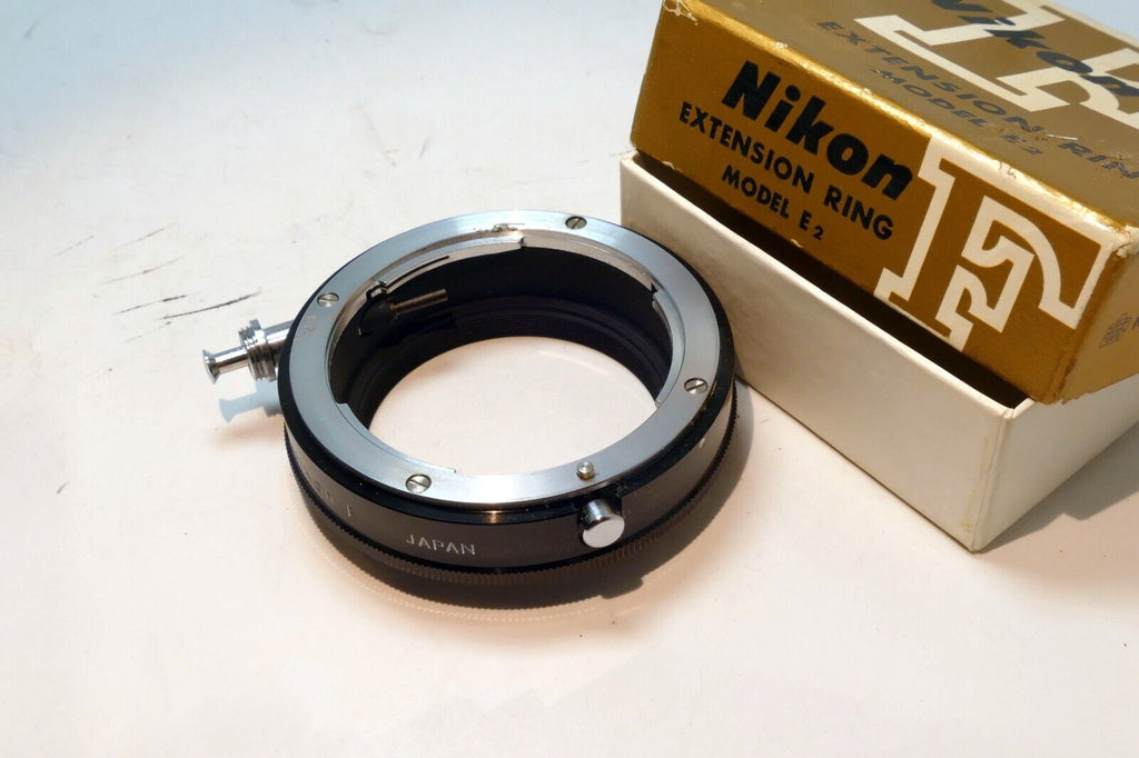 Nikon E2 Macro Extension ring Adapter F mount  - Genuine OEM - MINT