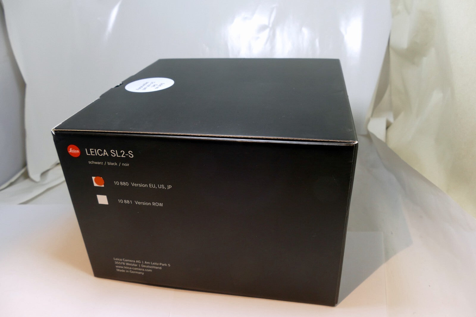 An Empty Box (only ) for  Leica SL2-S 10 880 black US EU JP