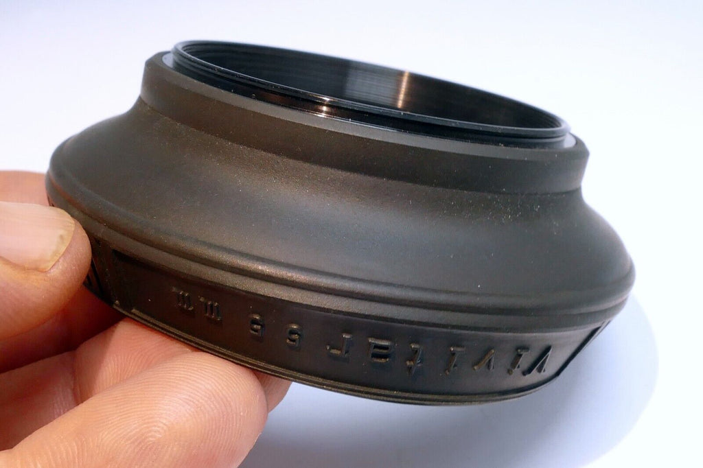 Vivitar 55mm Rubber Lens Hood Shade double threaded collapsible