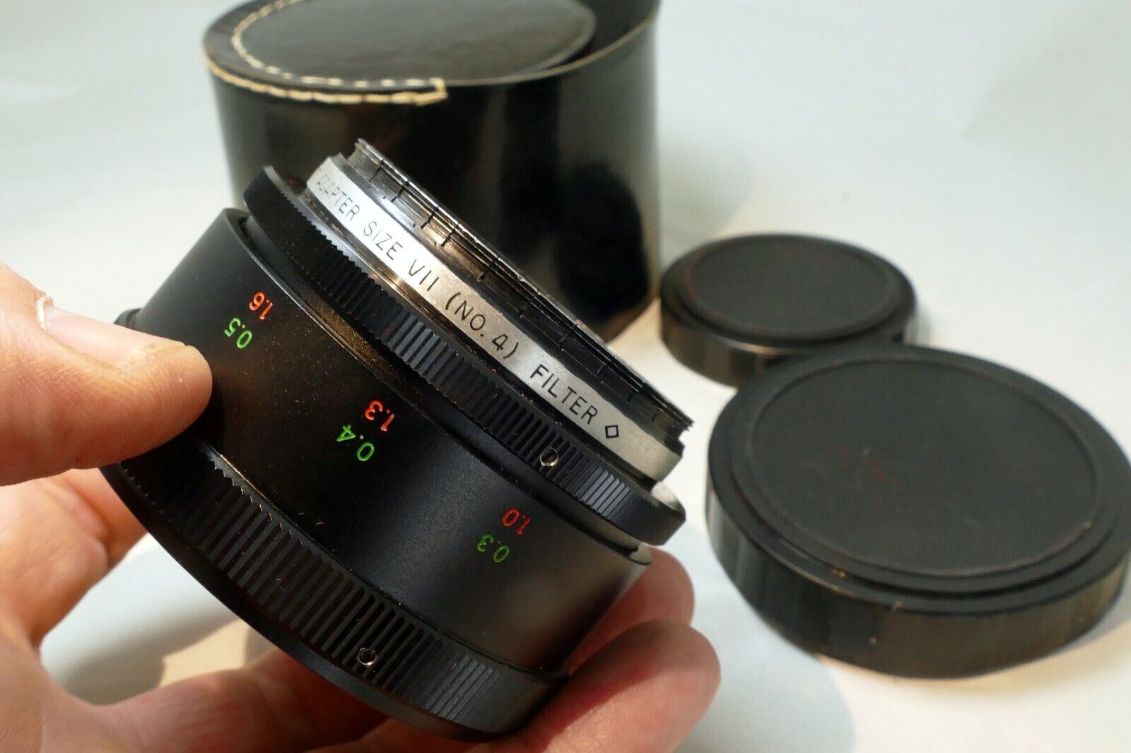 Tiger Macro zoom AUX Camera LENS Series VII 54mm threads - with heavy haze AS IS