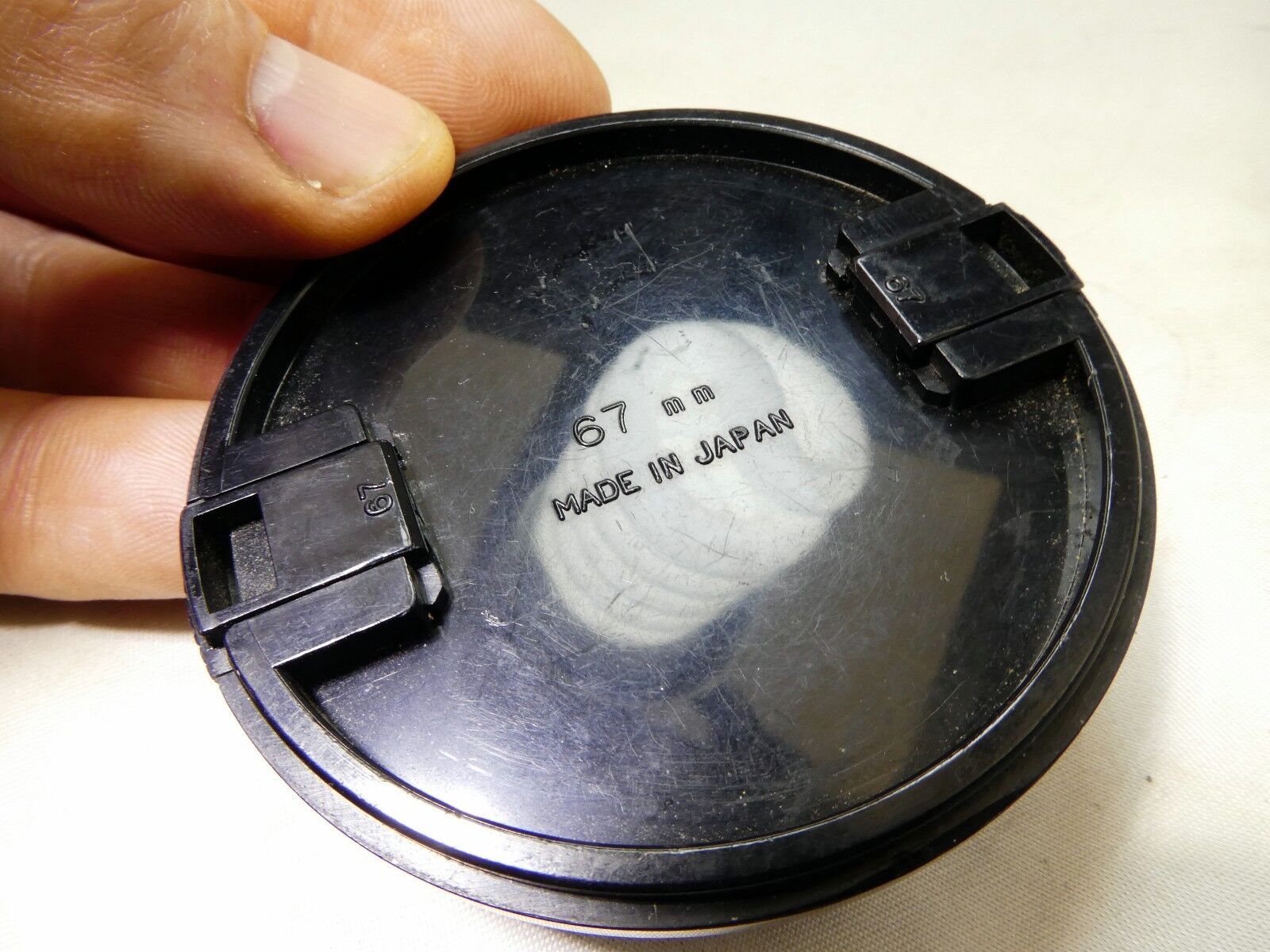 Front Lens Cap Sigma 67mm snap on type Plastic vintage