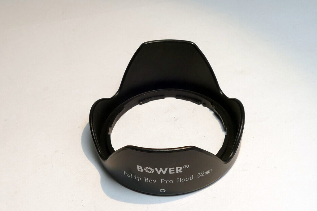 Bower 52mm  Lens Hood Shade plastic  Tulip Pro twist on type