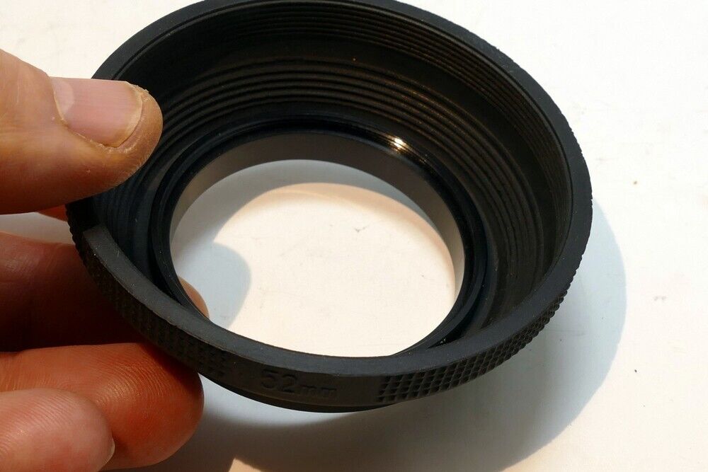 52mm Telephoto Rubber Lens Hood Shade for 50mm f1.4