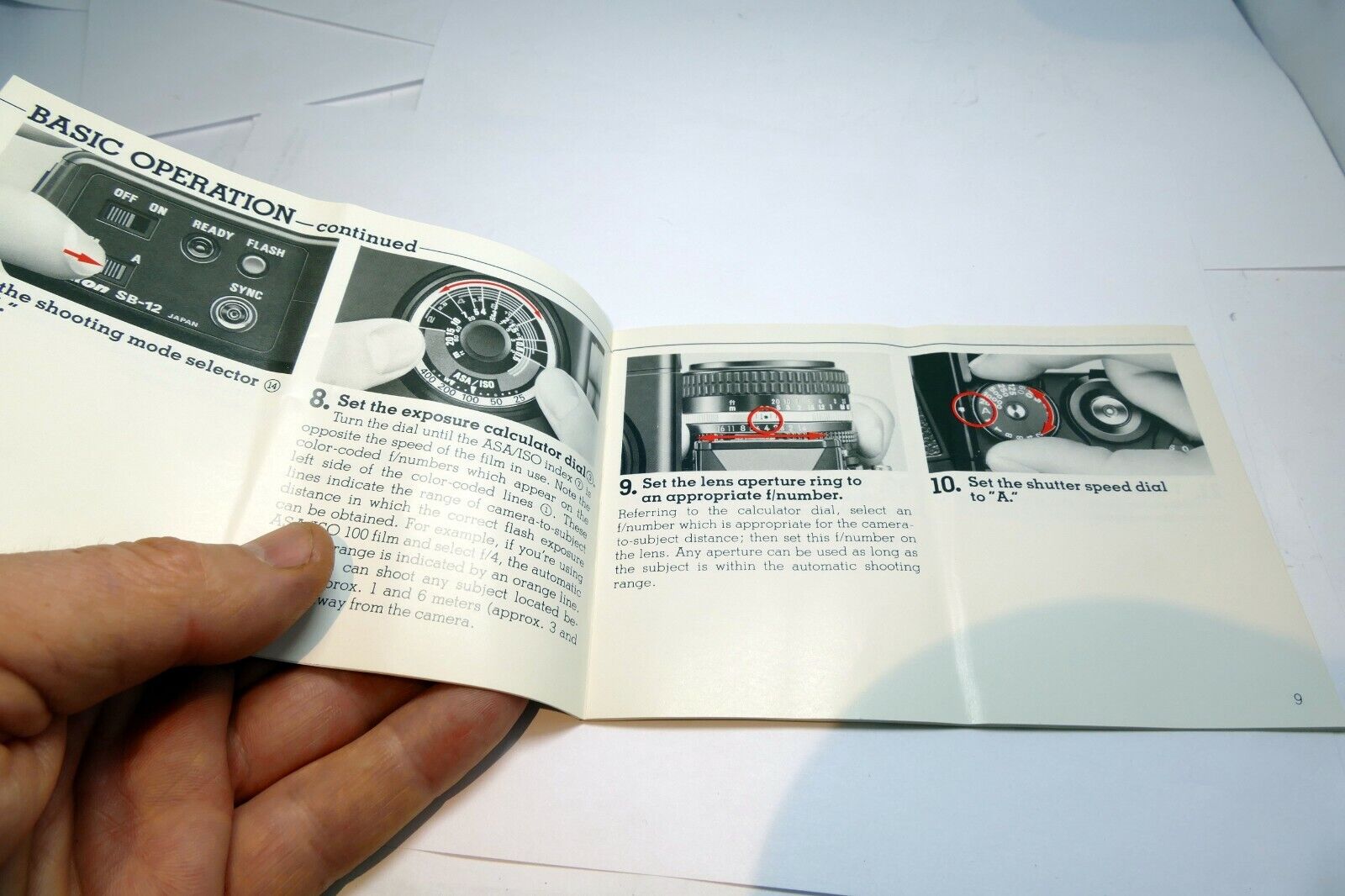 Nikon SB-12 Flash Speedlight Instruction manual Guide book English EN