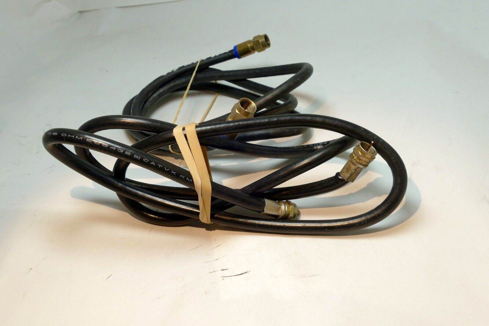 Solid Copper Coax Cable HDTV Antenna Internet Satellite Coaxial 3 feet pack of 2