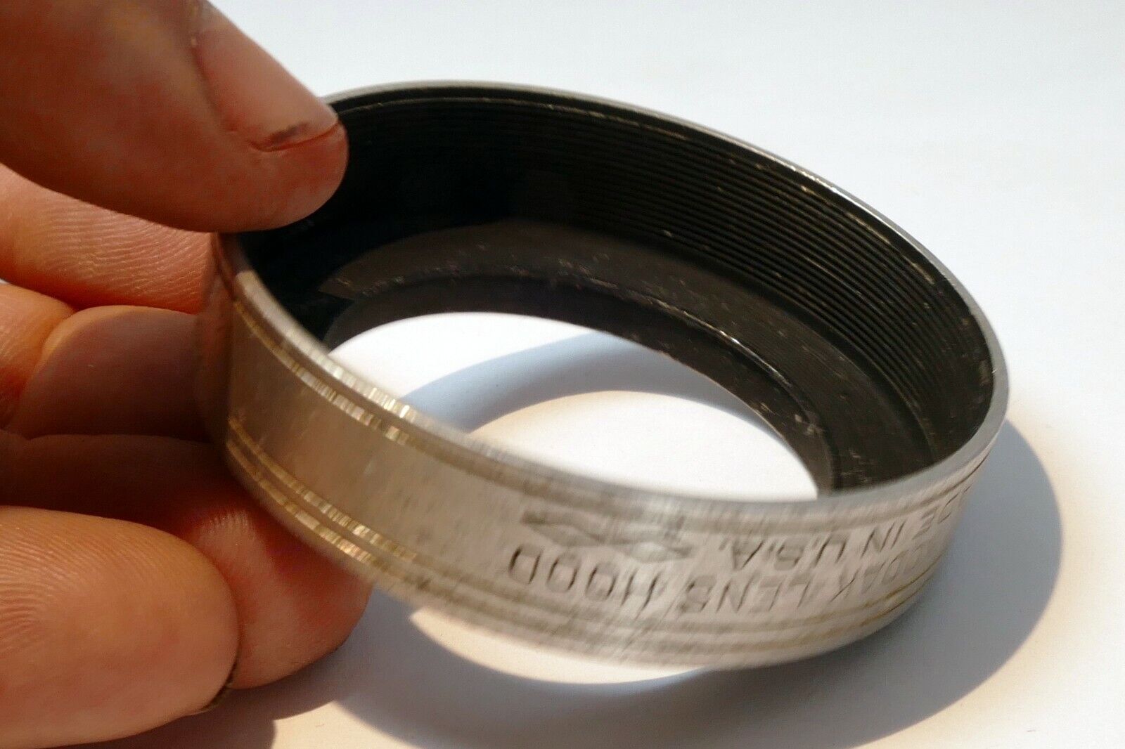Kodak Lens Hood series VI 6 44.5mm OD screw in threaded metal for 5cm USA