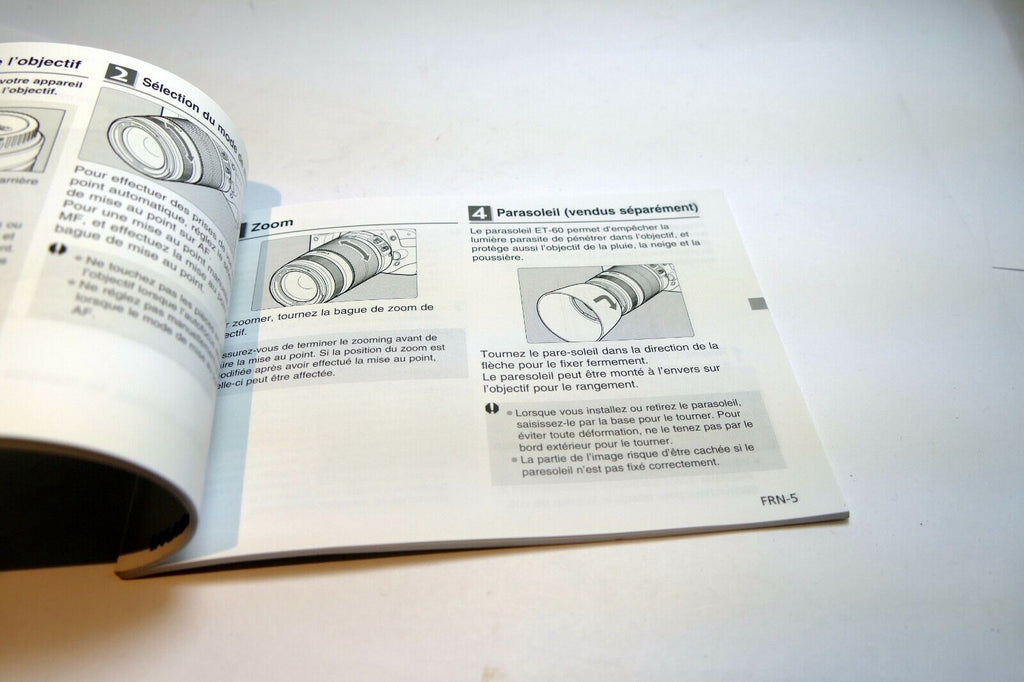 Canon EF-S 55-250mm f4-5.6 IS II Lens Guide Manual EN SP FR JP