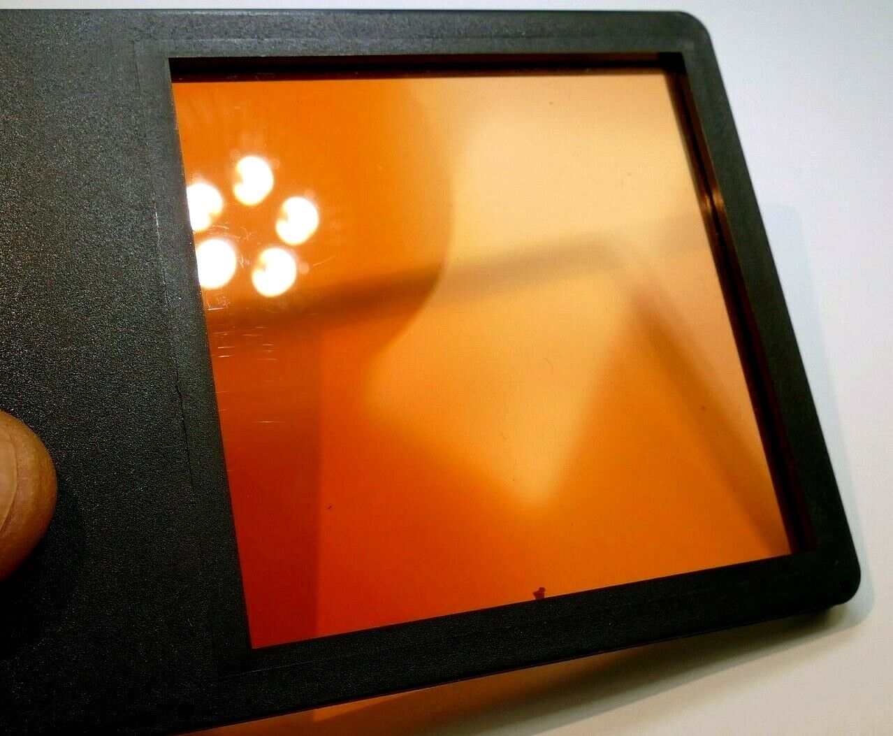 Sunset Gradual graduated Orange Filter drop in square 3X3" for Lindahl