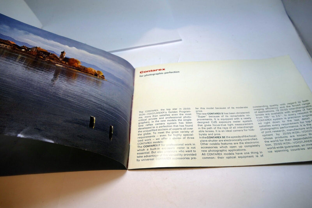 Sales Brochure Zeiss Ikon Contarex 35mm - Professional P Super S SE - guide