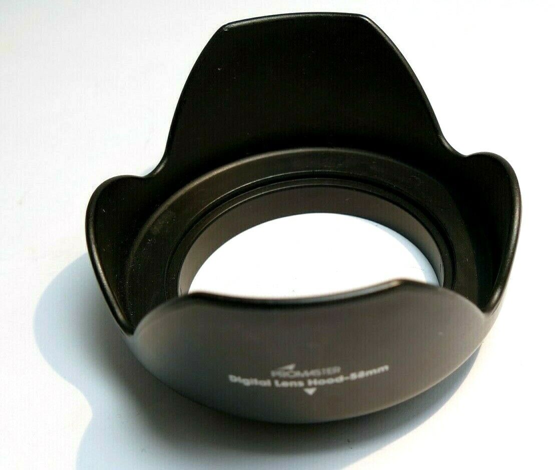 58mm LENS Hood Shade screw in petal plastic single threaded for 18-55mm IS EF-S