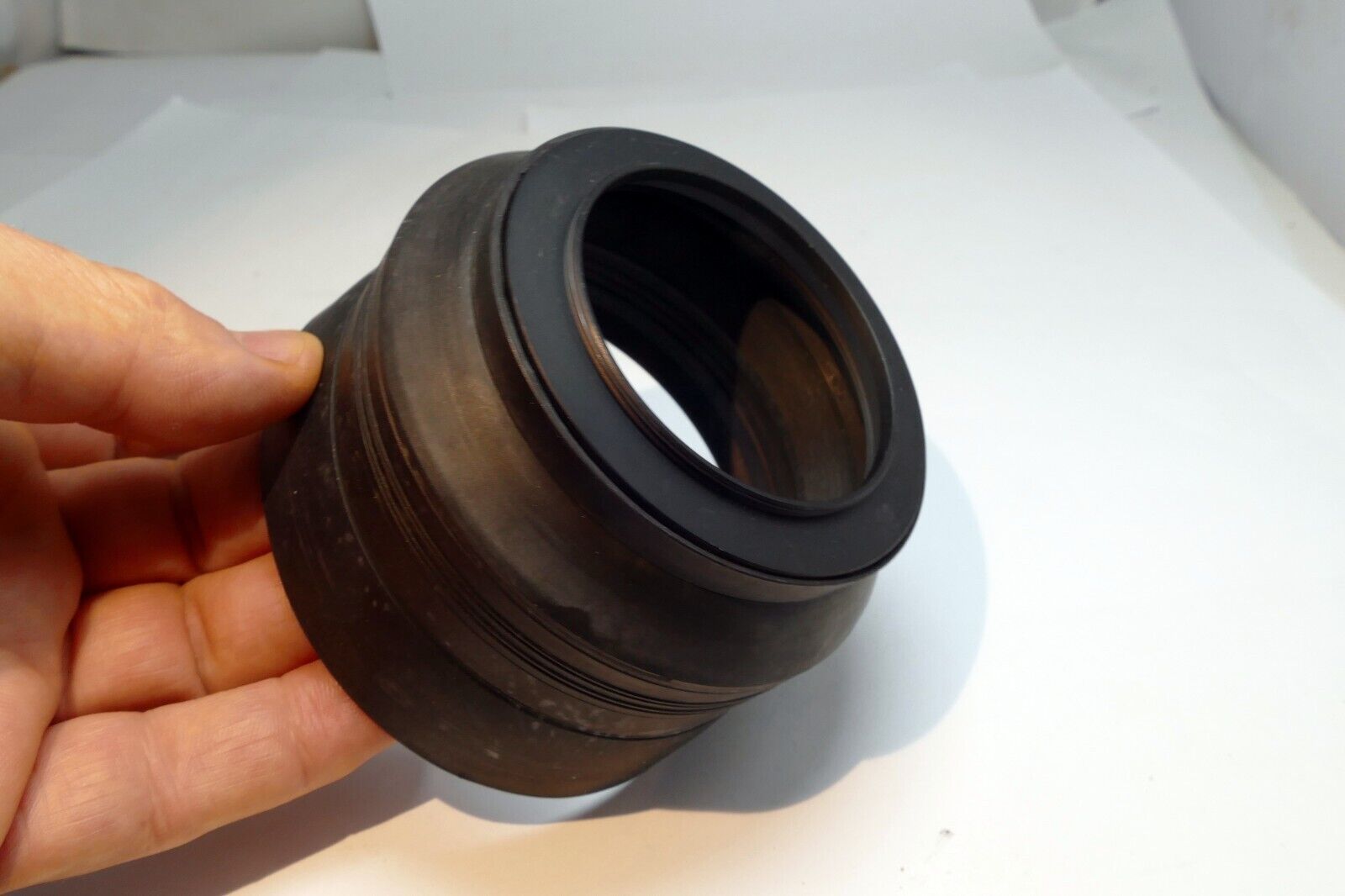 HAMA 58mm Rubber Lens Hood Shade threaded collapsible - telephoto