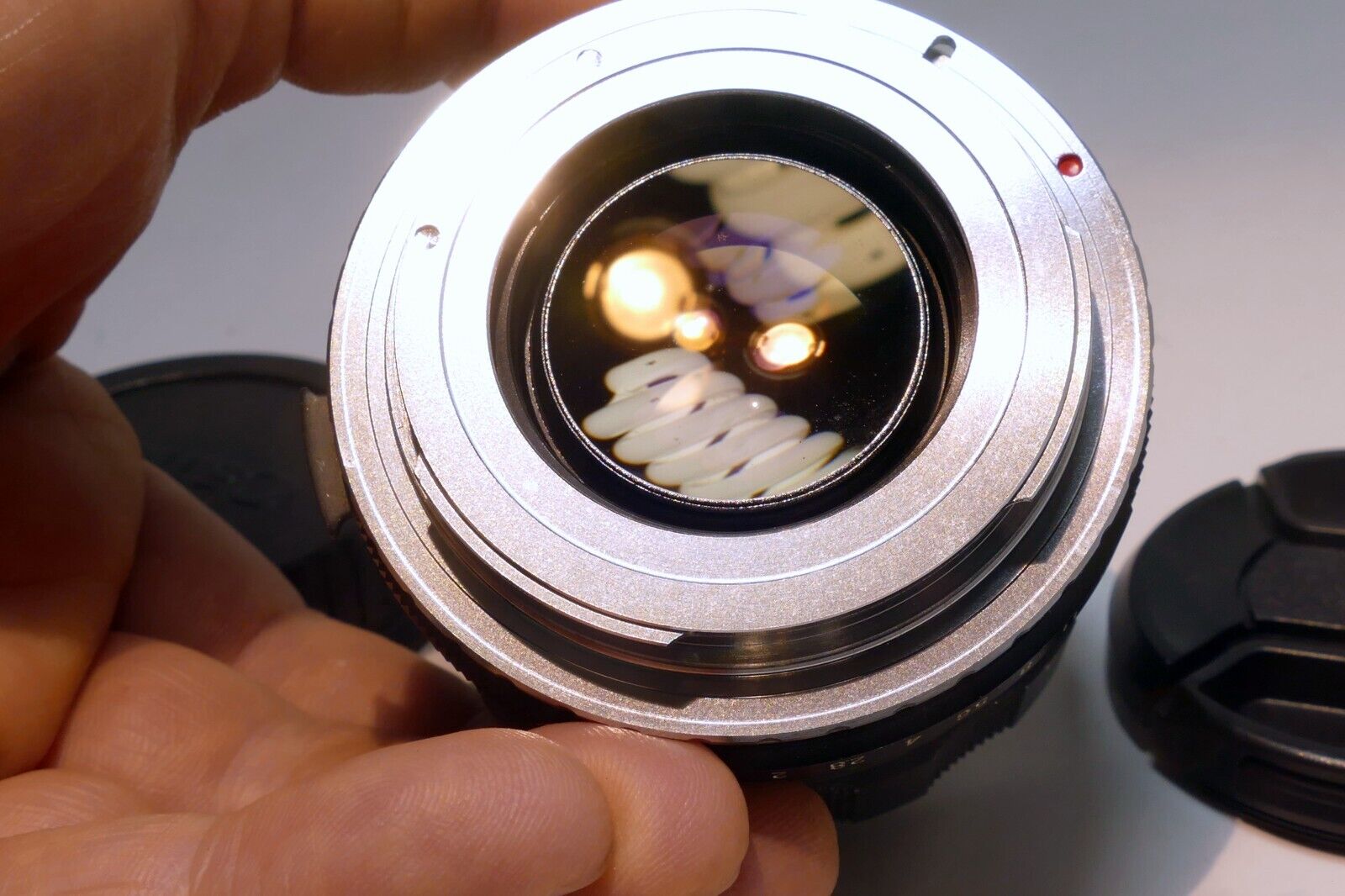 Rikenon 55mm f1.4 prime Manual lens adapted to Canon EOS EF camera T7i T8i