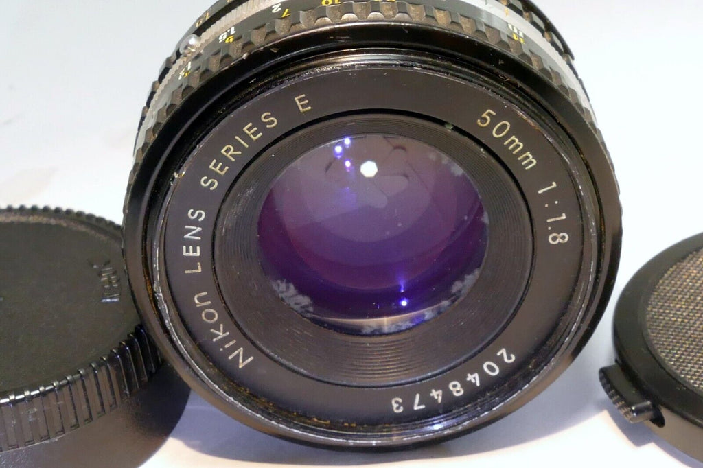 Nikon E series 50mm f1.8 Ai-s Lens prime pancake with little bit of fungus