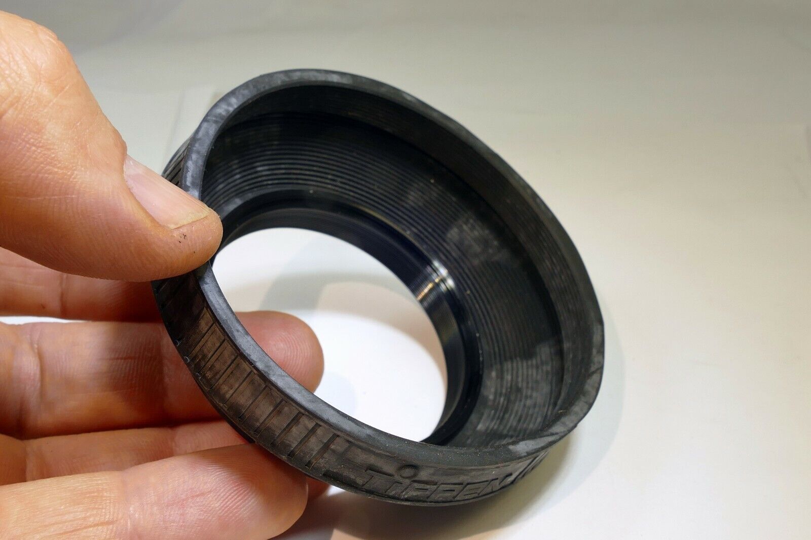 Tiffen 55mm Lens Rubber collapsible Hood shade vintage