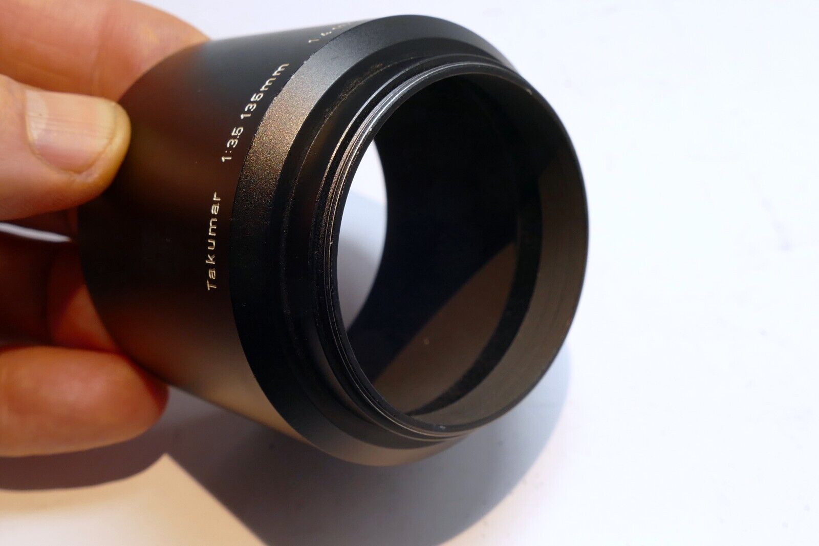 Pentax Takumar 49mm threaded Lens Hood Shade screw in Metal 135mm f3.5 150mm f4