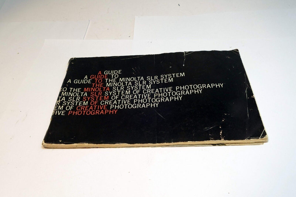 Guide To Minolta SLR Camera System SRT  Celtic Rokkor Lens Brochure Add SRT 101