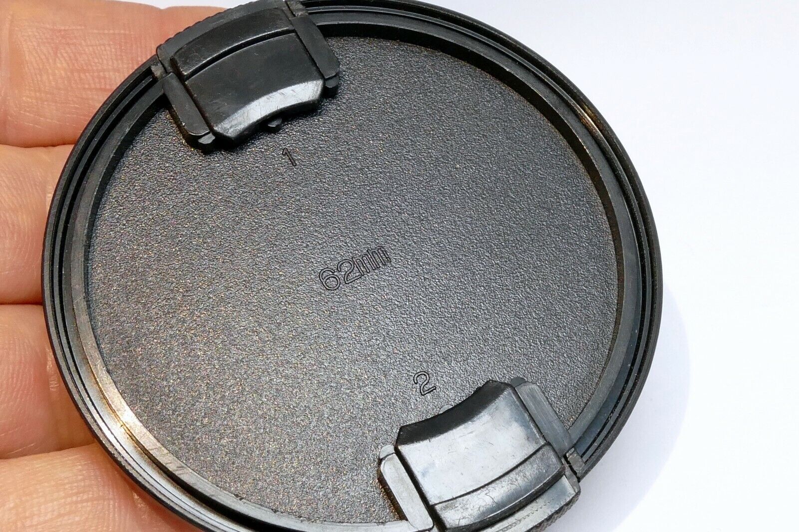 62mm Lens Front Cap snap on type Black