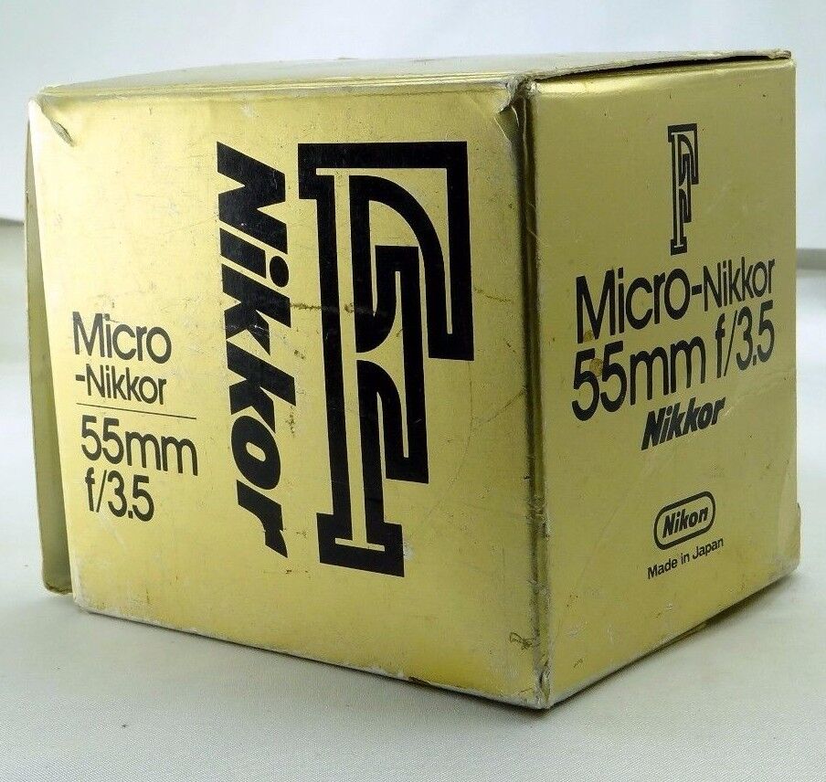 Empty Box  for Nikon 55mm f3.5 Micro-Nikkor  Lens