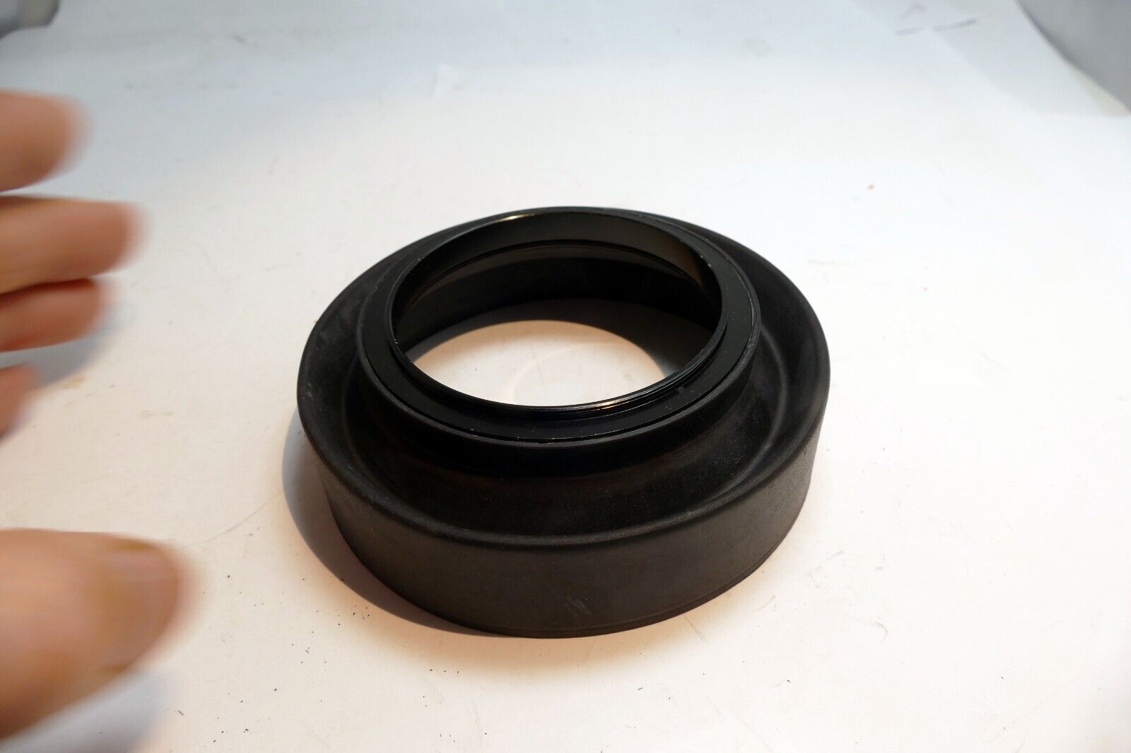 67mm Rubber Lens Hood Shade double threaded 3-way wide angle & telephoto