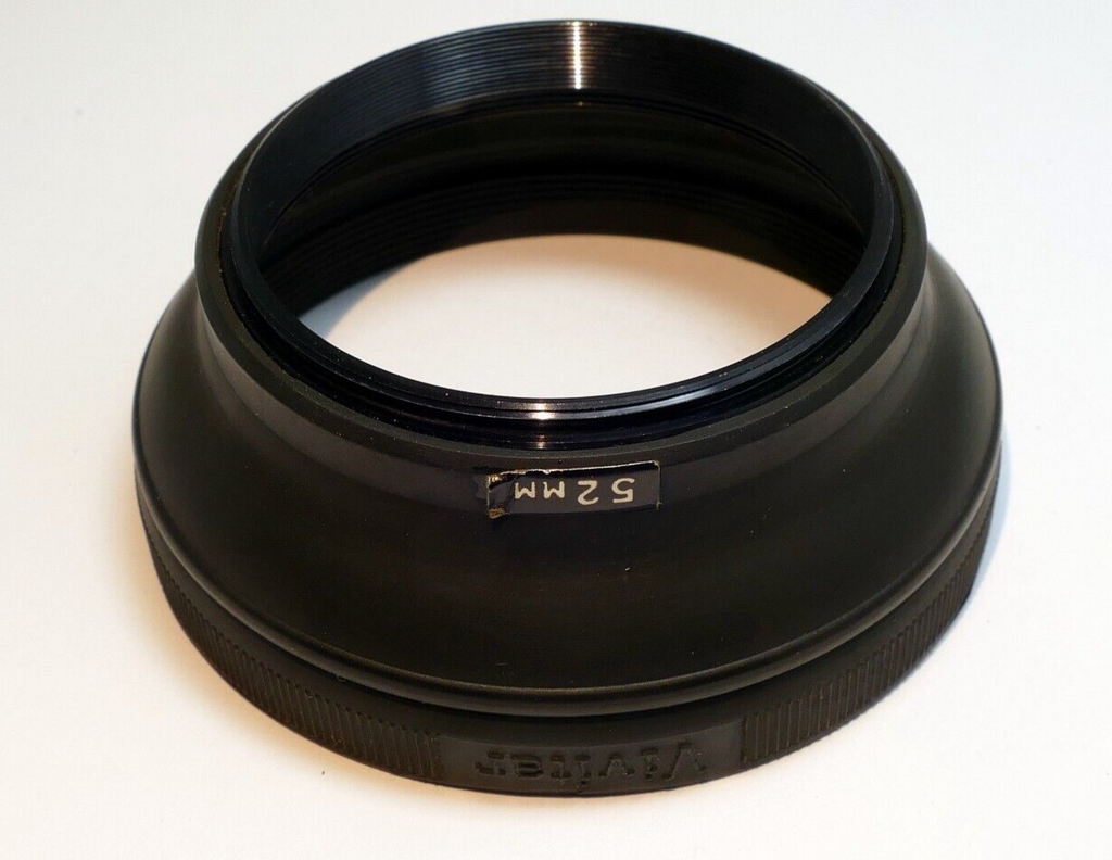 Vivitar 52mm  Rubber Lens Hood Shade collapsible for  50mm f1.4 f1.7