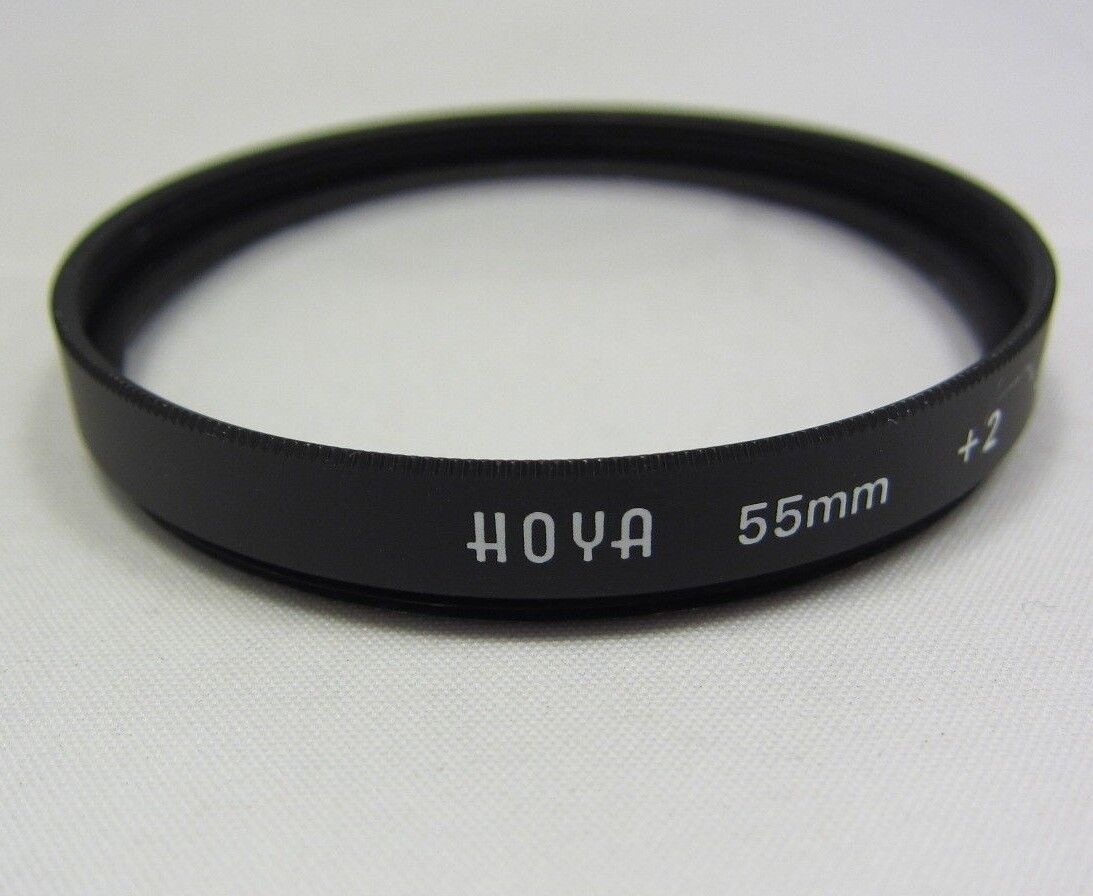 Used HOYA 55mm +2  Lens Filter  macro Close-up Focus Made in JAPAN 6418011