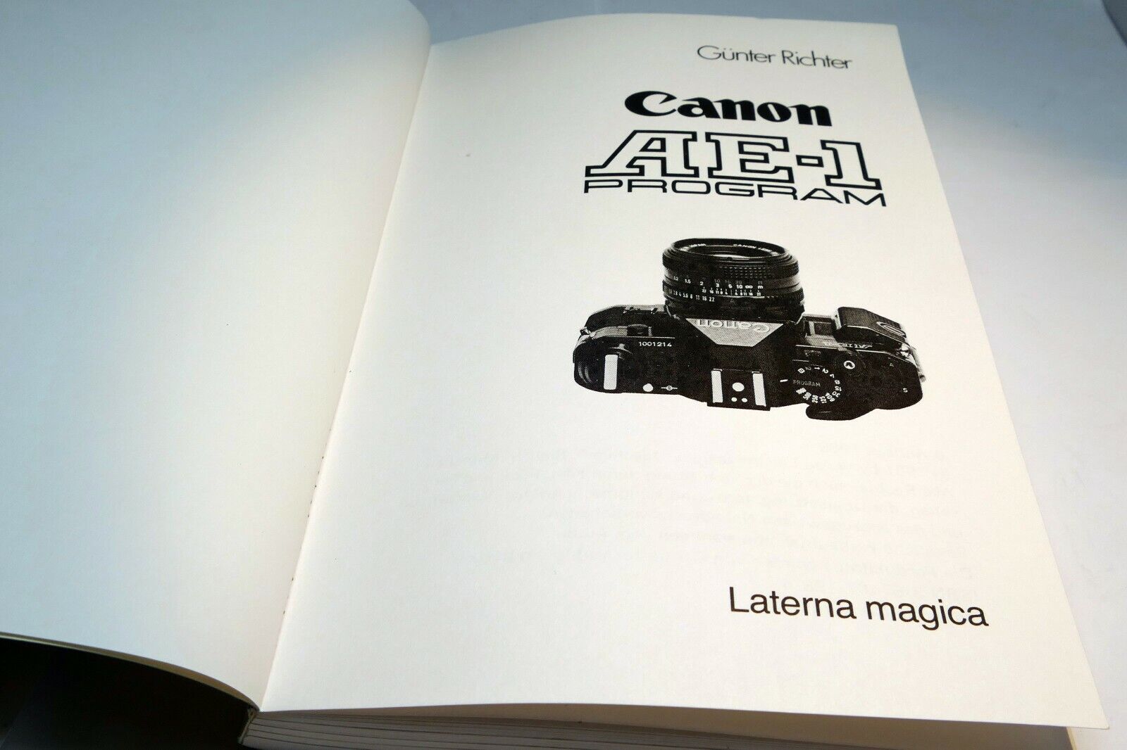 Canon AE-1 program Laterna Magica Deutsche Ausgabe 1989 Gunter Richter