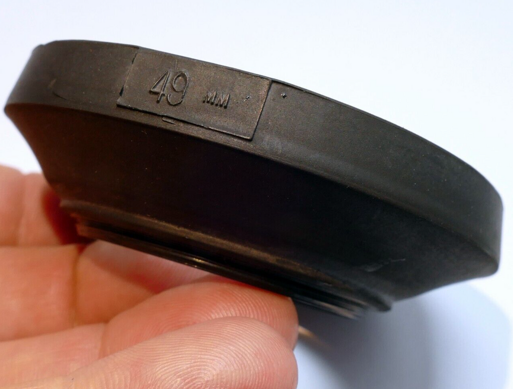 49mm Rubber Lens Hood Shade wide angle vintage single threaded