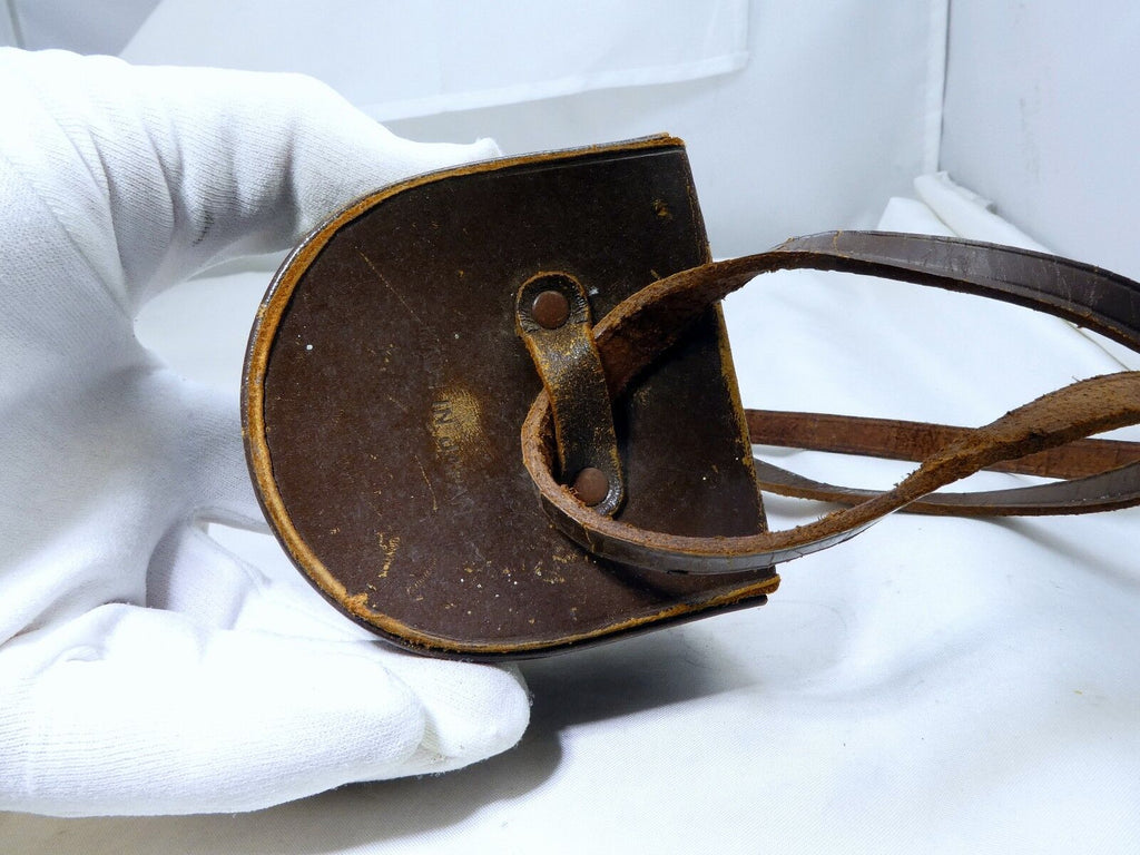 Case for Lens Hood Shade Minolta Rangefinder Leather With Strap Rokkor 2X3X3" 