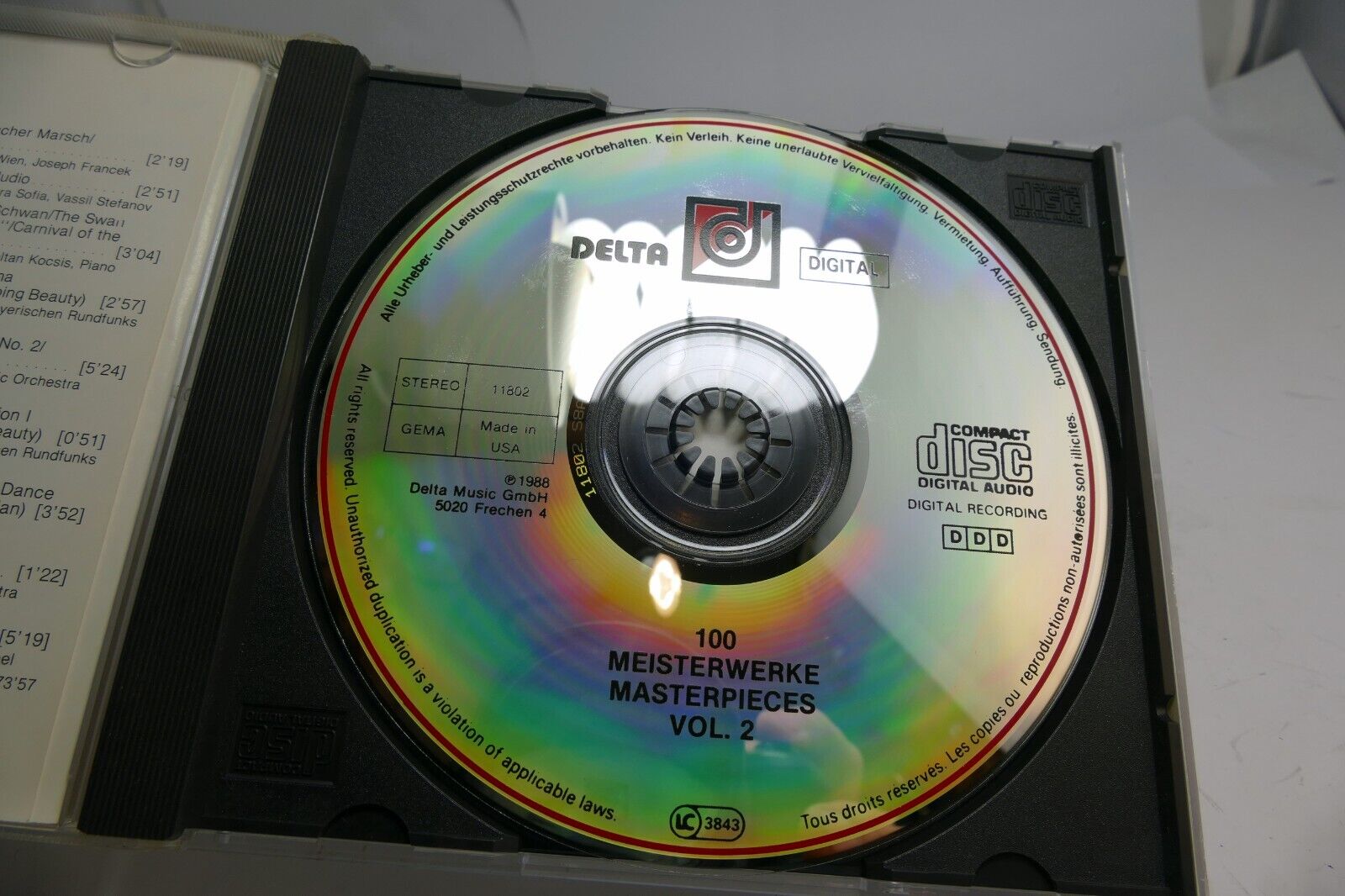 100 Meisterwerke Masterpieces Vol. 1 Classical Music Delta 1988 Rossini Straus