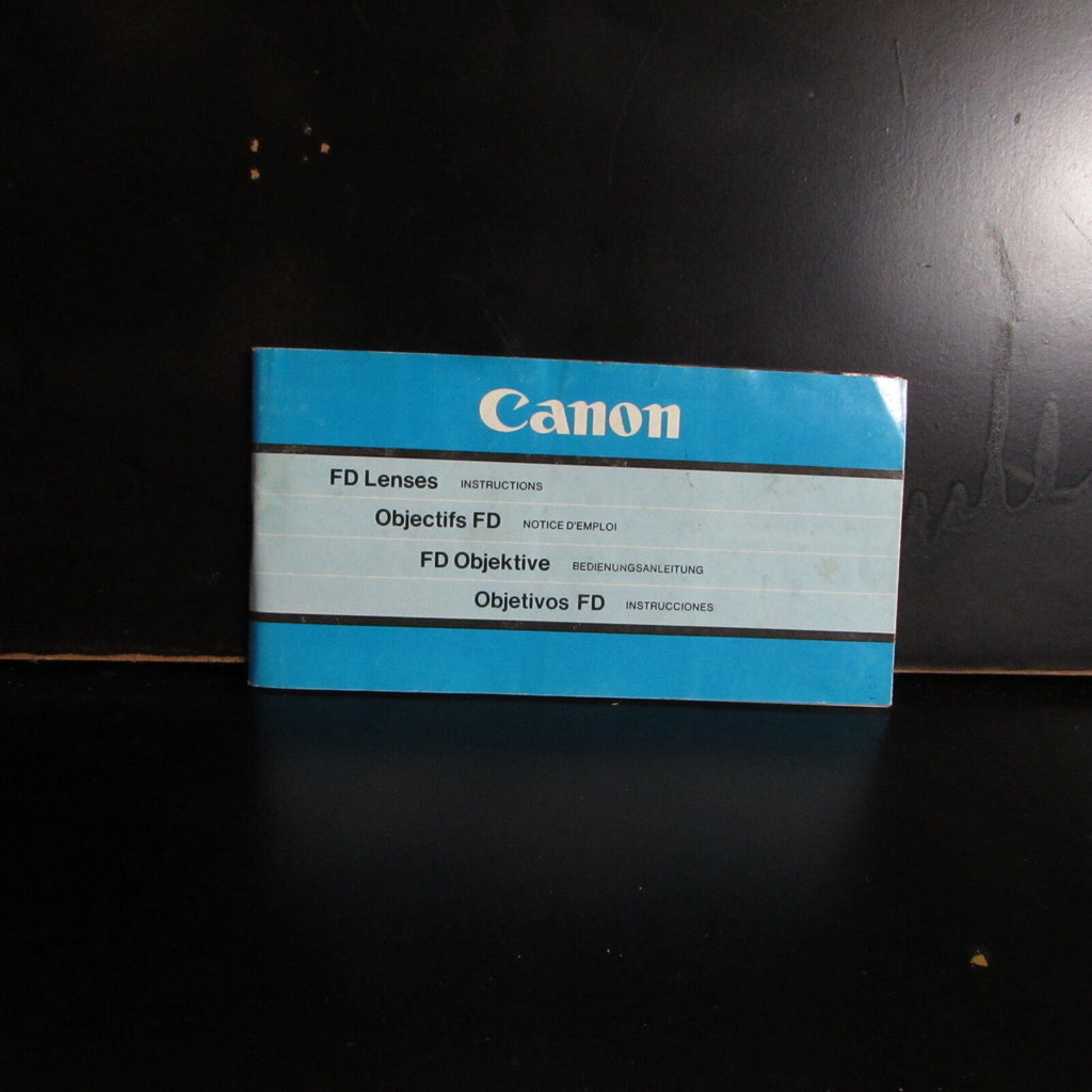 Used Canon FD Lenses System Guide Brochure manual focus  O4020115