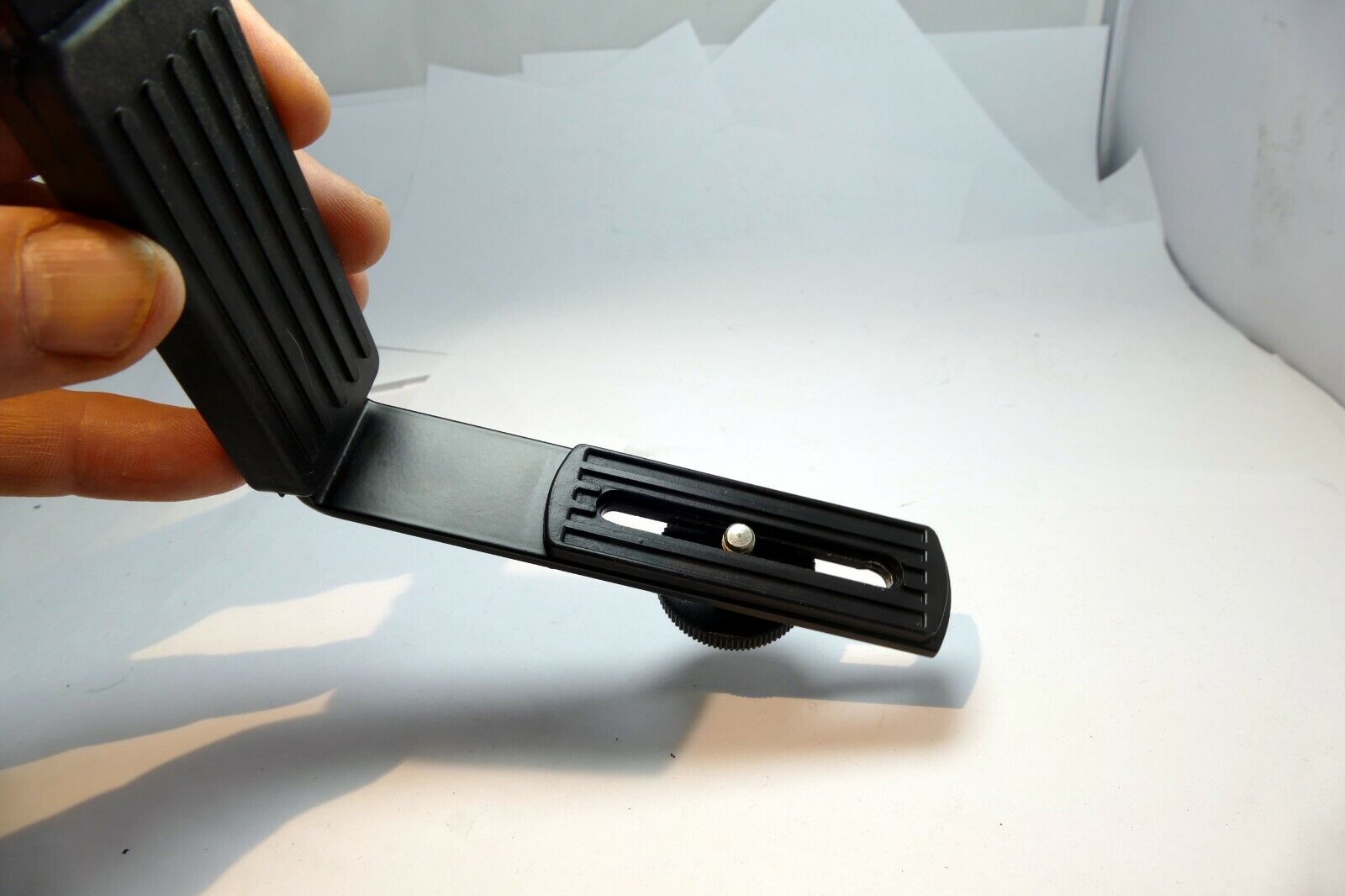 Left Hand Flash adapter bracket for camera for  two flashes double dual