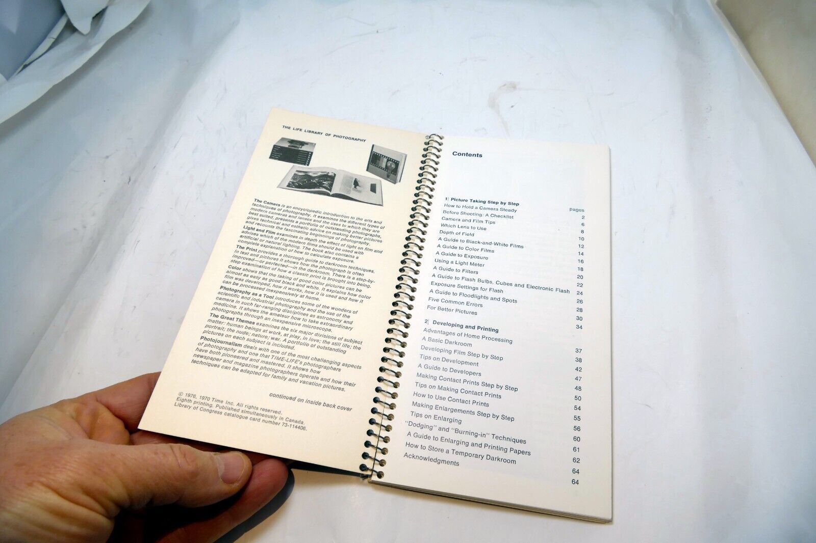 Life Library of Photographer's Handbook Camera guide  step by step 1976