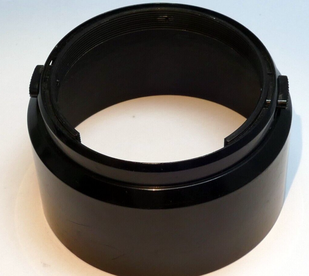55mm Lens Hood Shade snap on plastic for 85mm 135mm telephoto