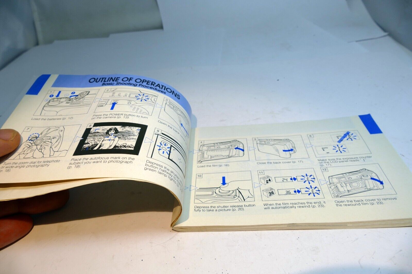 Olympus Super zoom 80 Wide Camera User's Manual Instruction Guide 2800 DLX
